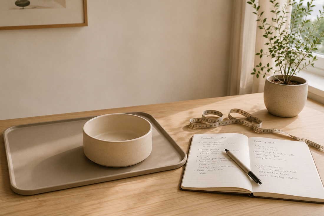 A calm editorial workspace representing LAVORA’s product evaluation process.