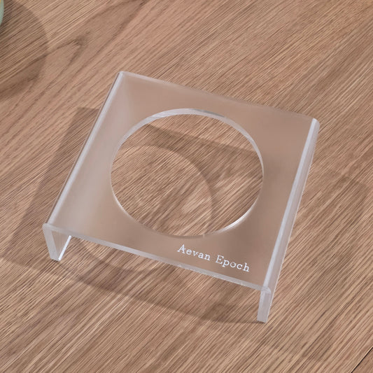 Aevan Epoch frosted acrylic pet bowl stand selected by LAVORA for an elevated feeding setup