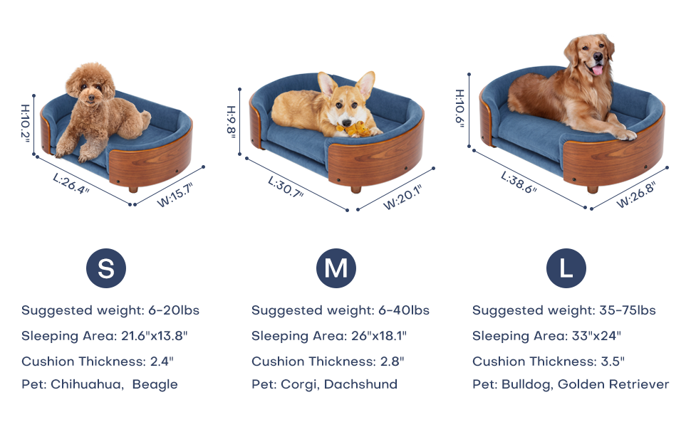 Scandinavian elevated dog bed shown in light grey with its velvet cushion