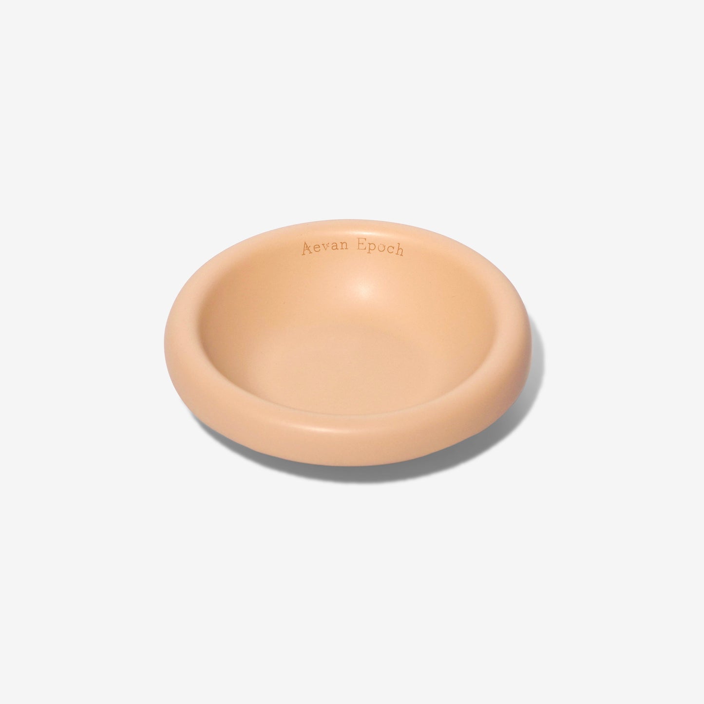 Beige stoneware pet bowl for a soft modern feeding corner