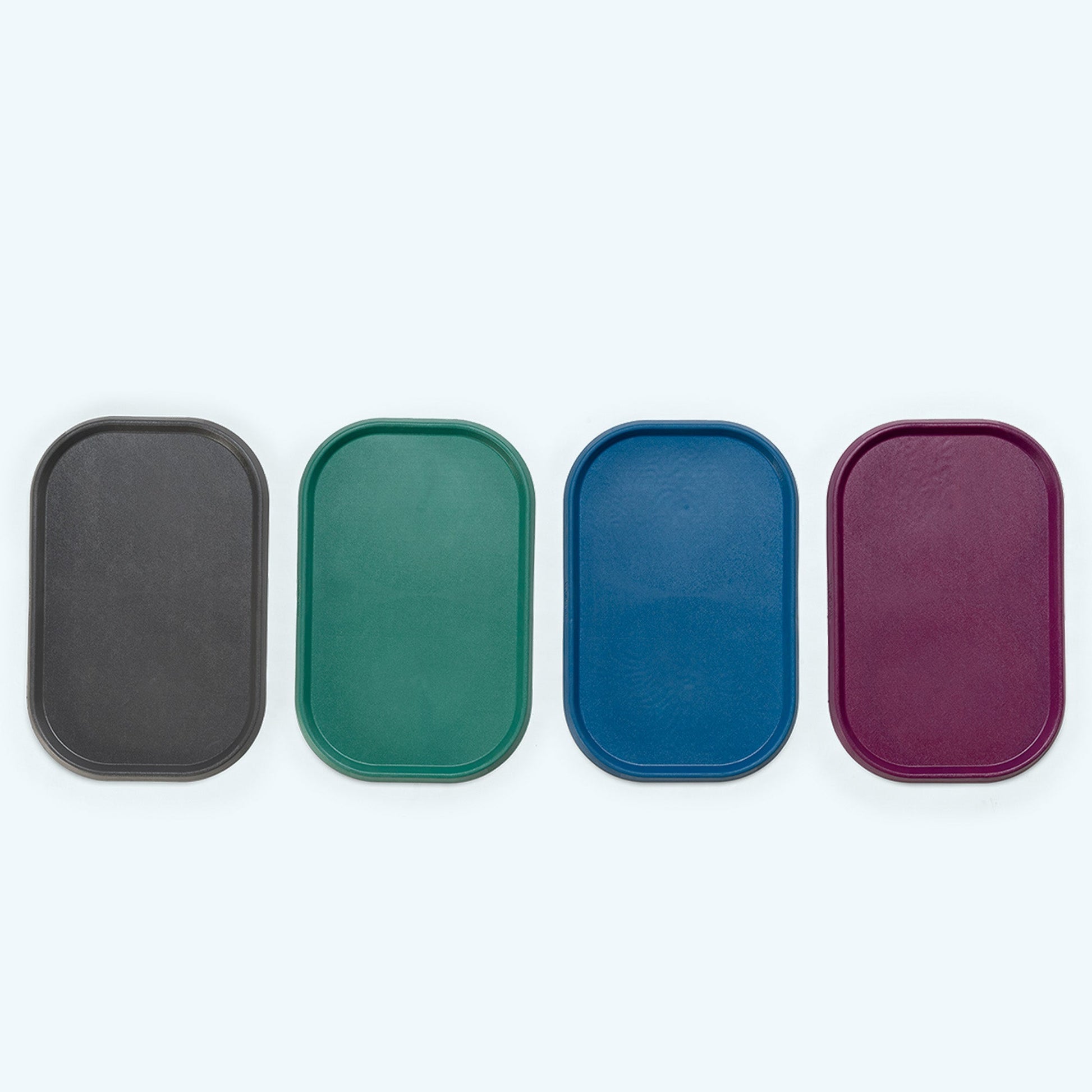 Non-slip dog feeding mat with raised edges to keep food and water contained