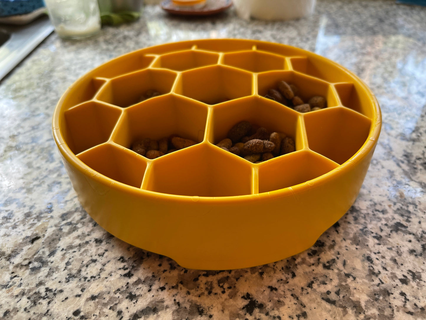 Honeycomb eBowl slow feeder bowl for daily meals and enrichment