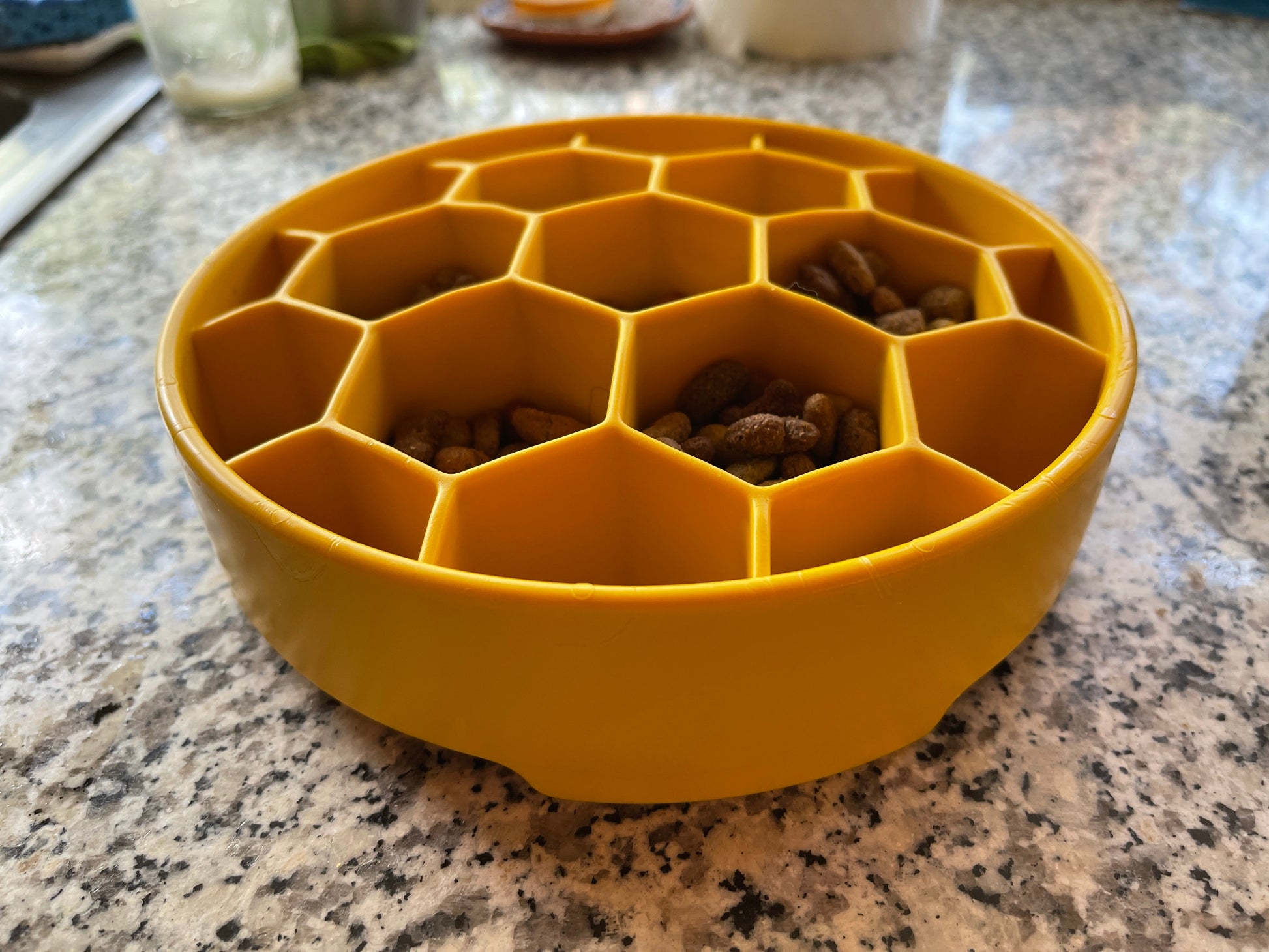 Honeycomb eBowl slow feeder bowl for daily meals and enrichment