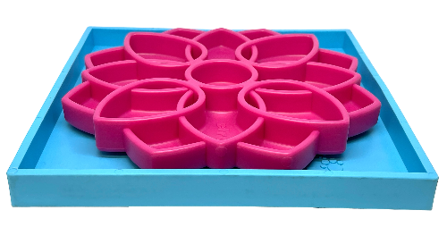 Suction cup base designed to reduce sliding during meals