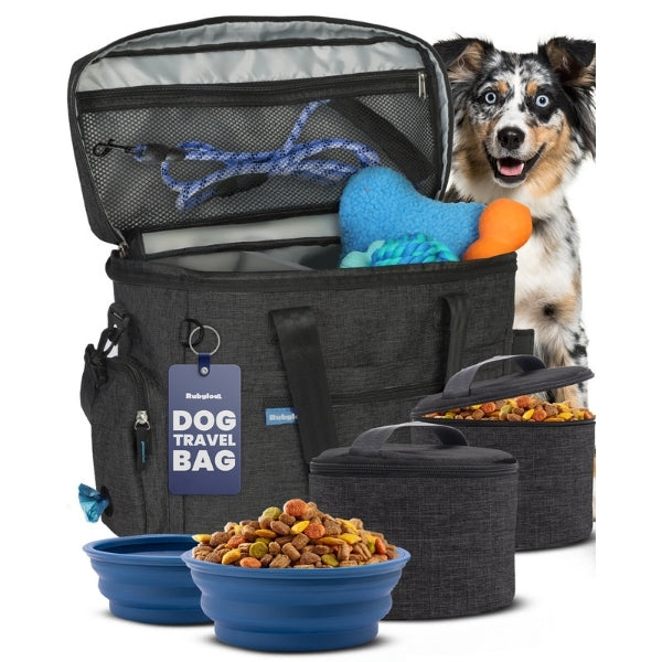 Charcoal dog travel bag selected by LAVORA for Home Organization