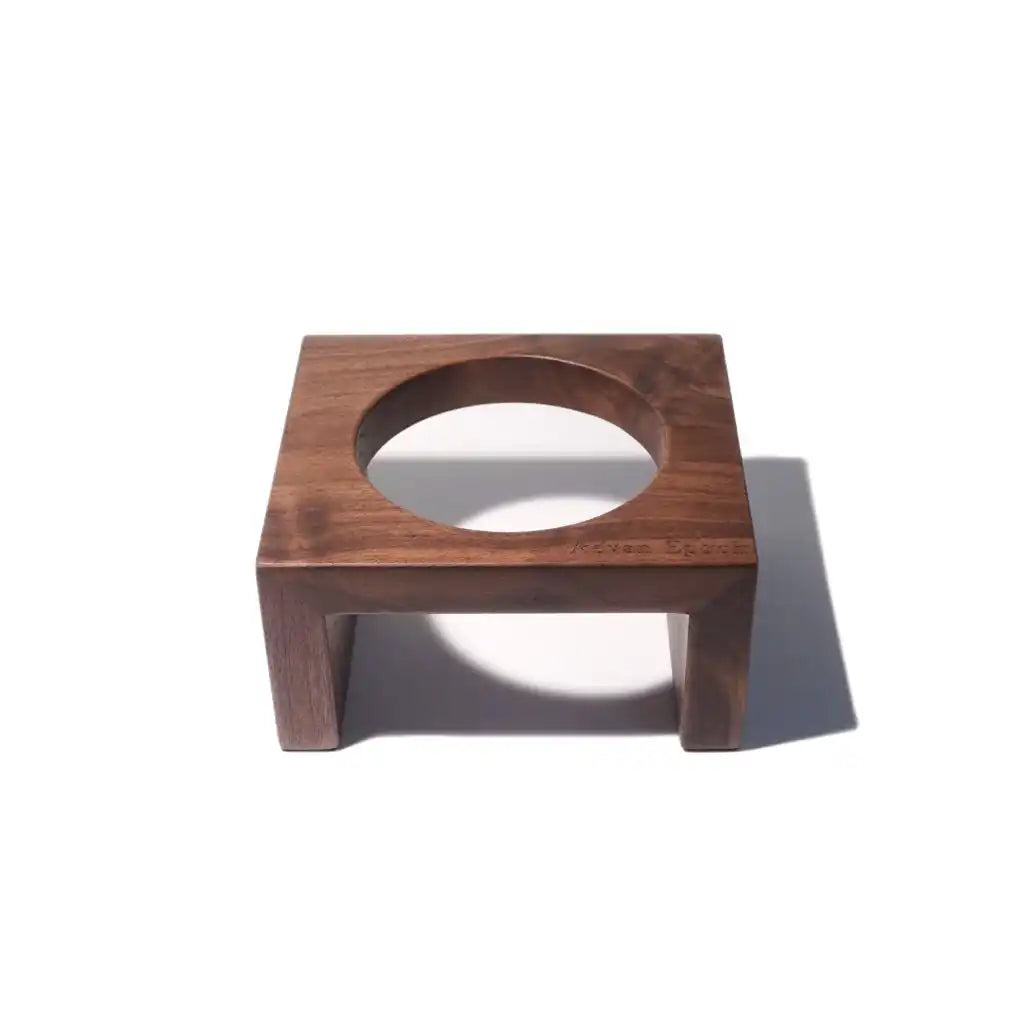 Wooden square pet bowl stand 