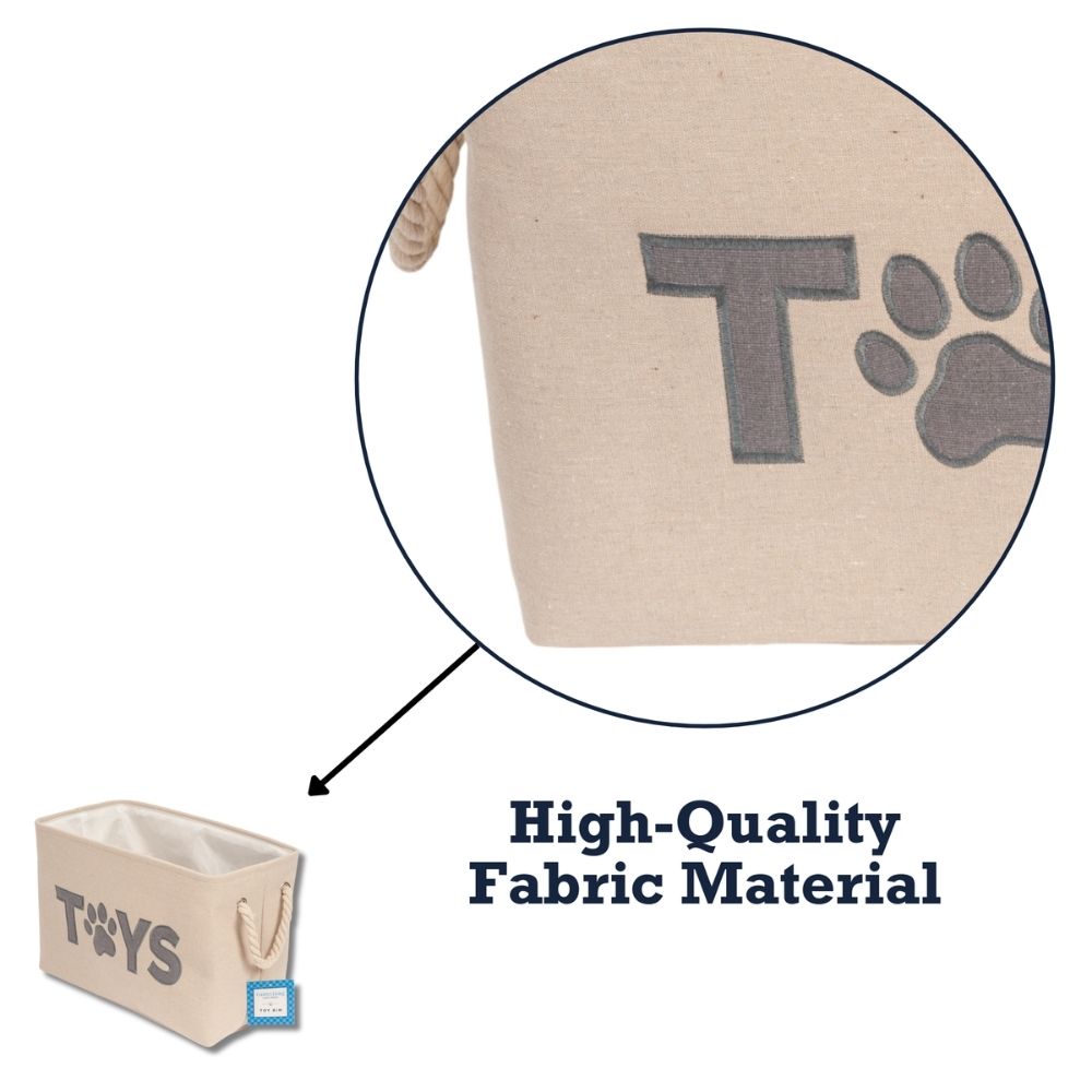 Country Living Foldable Fabric Dog Toy Storage Bin