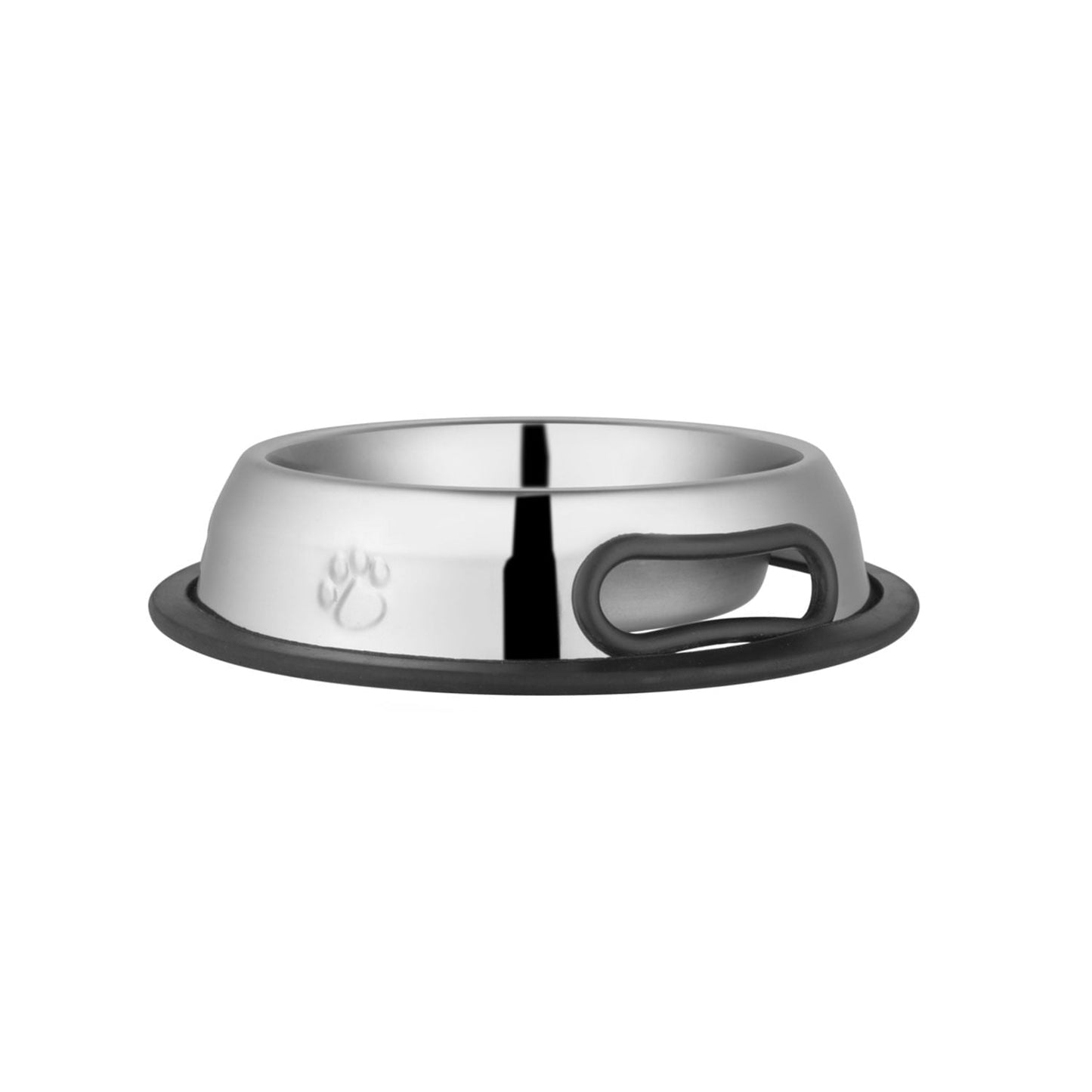 Durable stainless steel pet bowl for daily food and water use