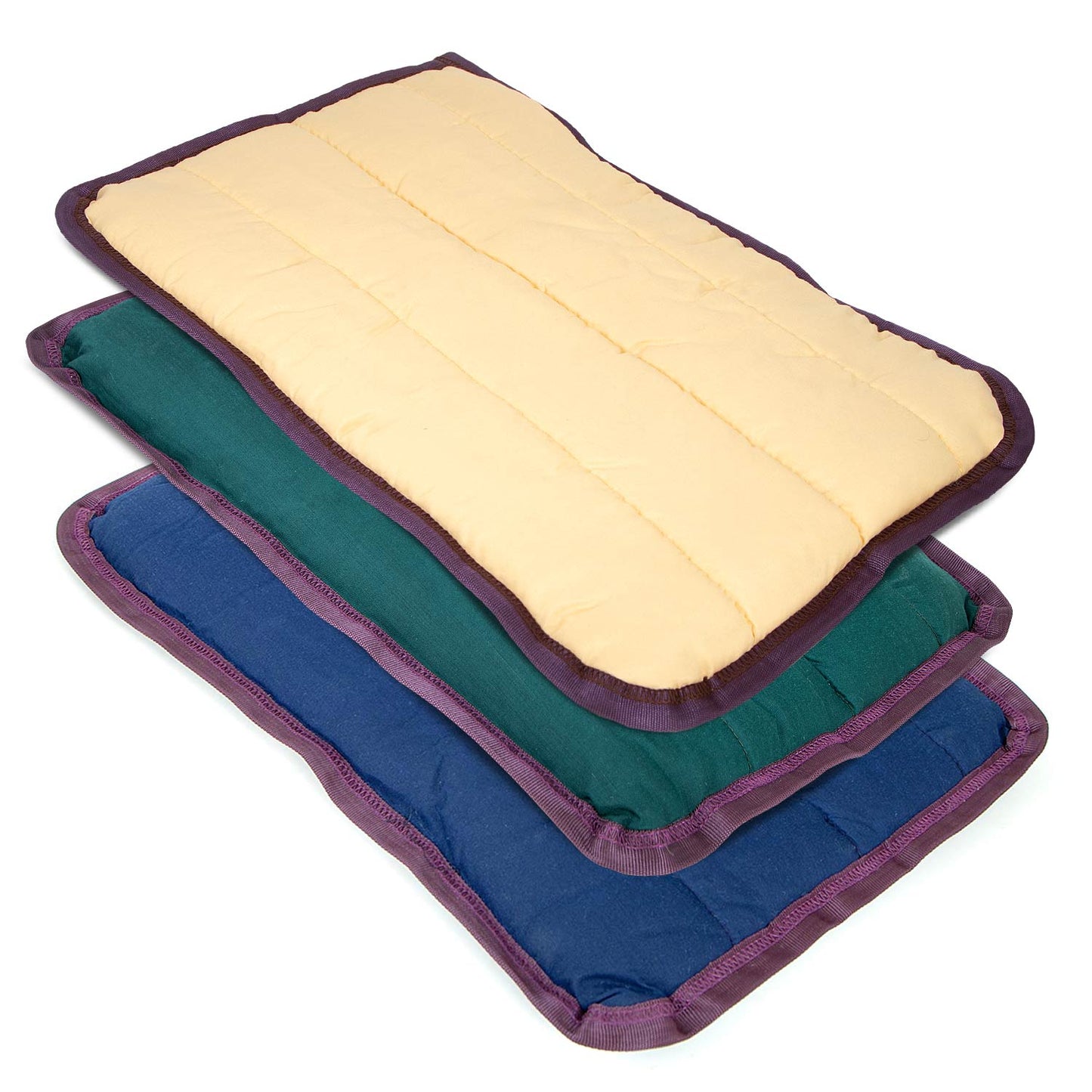 Padded dog crate mat for a softer resting surface